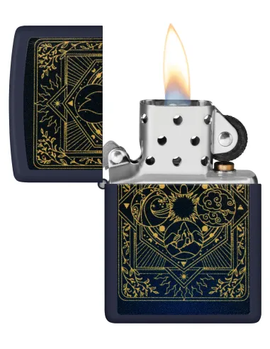 Зажигалка Zippo 48958 - Elements Design - Navy Matte