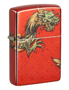 Зажигалка Zippo 48513 - Dragon Design - 540 Tumbled Brass