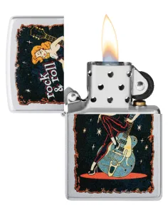 Зажигалка Zippo 48930 - Cool Chick - Satin Chrome 2