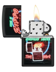 Зажигалка Zippo 48455 - ZIPPO Classic - Black Matte 2