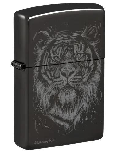 Зажигалка Zippo 48935 - Big Cat - High Polish Black
