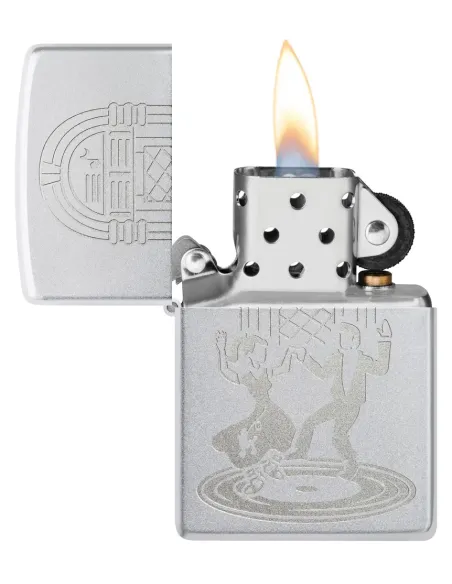Зажигалка Zippo 48728 - Vintage Dance - Satin Chrome™