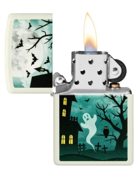 Зажигалка Zippo 48727 - Spooky Design - Glow in the Dark Green