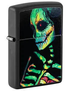 Зажигалка Zippo 48761 - Skeleton Design - Black Light