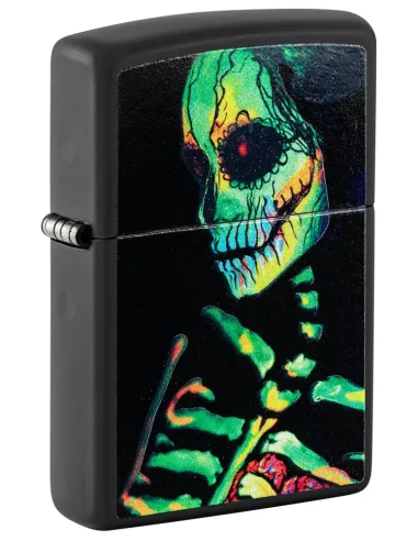 Зажигалка Zippo 48761 - Skeleton Design - Black Light