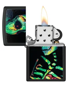 Зажигалка Zippo 48761 - Skeleton Design - Black Light 2