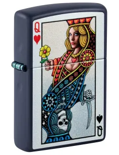 Зажигалка Zippo 48723 - Queen  Design - Navy Matte