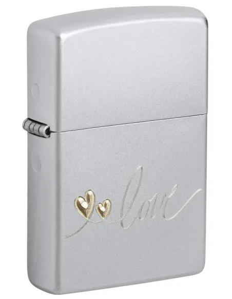 Зажигалка Zippo 48725 - Love Design - Satin Chrome™