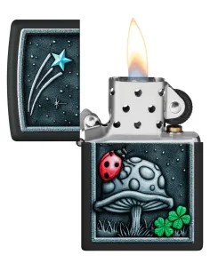 Зажигалка Zippo 48724 - Ladybug Design - Black Matte 2
