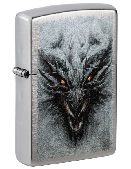 Зажигалка Zippo 48732 - Dragon Design - Linen Weave