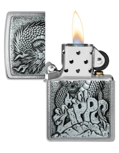 Зажигалка Zippo 48902 - Classic ZIPPO- Brushed Chrome