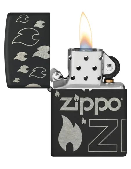 Зажигалка Zippo 48908 - Classic ZIPPO - Black Matte