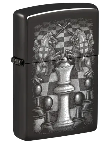 Зажигалка Zippo 48762 - Chess Design - High Polish Black