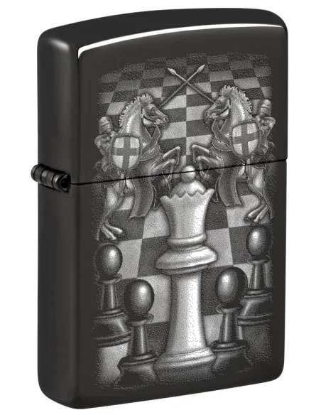 Зажигалка Zippo 48762 - Chess Design - High Polish Black