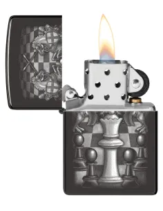 Зажигалка Zippo 48762 - Chess Design - High Polish Black 2