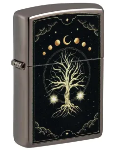 Зажигалка Zippo 48636 - Mystic Nature Design - Black Ice