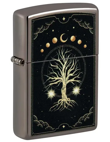 Зажигалка Zippo 48636 - Mystic Nature Design - Black Ice