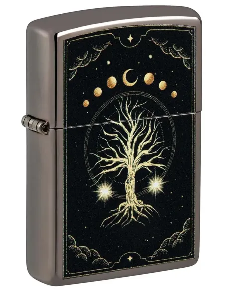 Зажигалка Zippo 48636 - Mystic Nature Design - Black Ice
