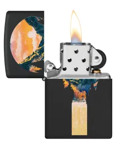 Зажигалка Zippo 48676 - Mountain Waterfall - Black Light 2