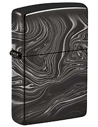 Зажигалка Zippo 49812 - Marble Pattern Design - High Polish Black