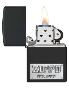 Зажигалка Zippo 48689 - License Plate - Black Matte 2