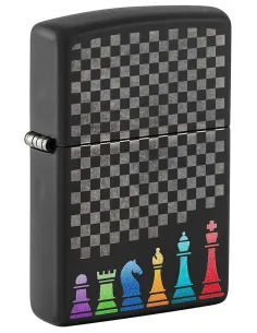 Зажигалка Zippo 48662 - Chess Pieces - Black Matte