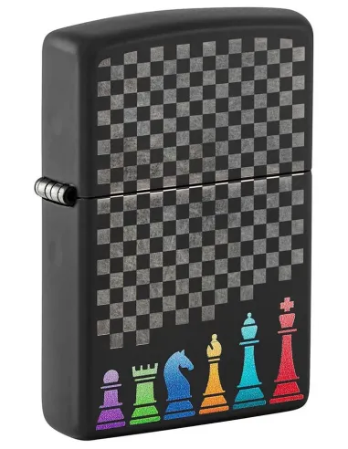 Зажигалка Zippo 48662 - Chess Pieces - Black Matte