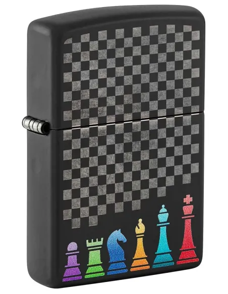 Зажигалка Zippo 48662 - Chess Pieces - Black Matte