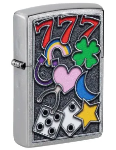 Зажигалка Zippo 48682 - All Luck - Street Chrome