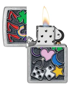 Зажигалка Zippo 48682 - All Luck - Street Chrome 2