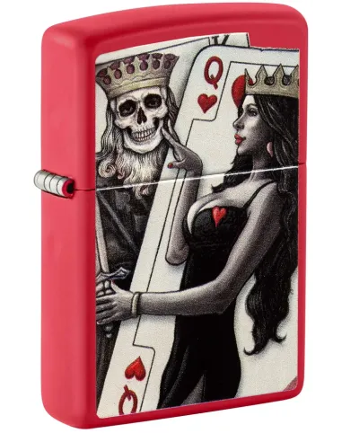 Зажигалка Zippo 48624 - Skull King Queen Beauty