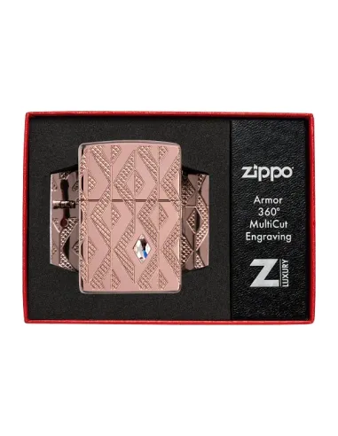 Зажигалка Zippo 49702 - Diamond Pattern Armor ® - Rose Gold