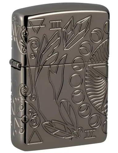 Зажигалка Zippo 49689 Armor™ - Wicca Design - Black Ice®