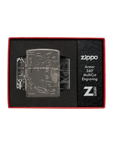 Зажигалка Zippo 49689 Armor™ - Wicca Design - Black Ice®