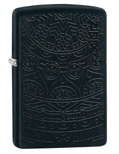 Зажигалка Zippo 29989 - Tone On Tone Design - Black Matte
