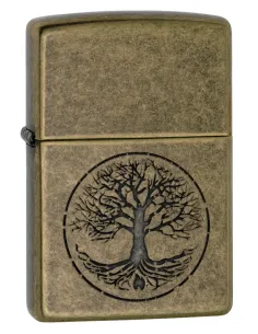 Зажигалка Zippo 29149 - Tree of Life - Antique Brass