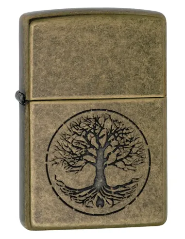 Зажигалка Zippo 29149 - Tree of Life - Antique Brass
