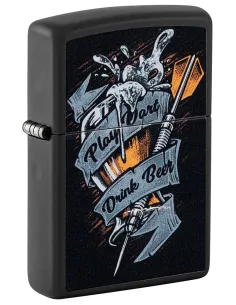 Зажигалка Zippo 48679 - Darts - Black Matte