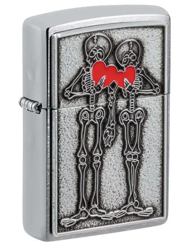 Зажигалка Zippo 48688 - Couple Love - Brushed Chrome