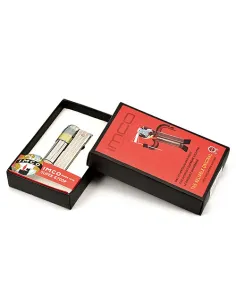 Зажигалка бензиновая IMCO - Super Triplex Oil chrome/yellow/blue Арт.1800083 (11420) 2