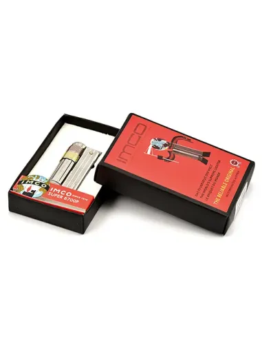 Зажигалка бензиновая IMCO - Super Triplex Oil chrome/yellow/red Арт.1800085 (11415)