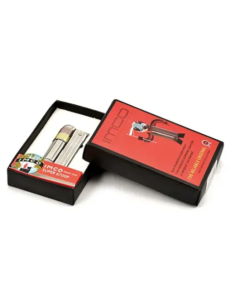 Зажигалка бензиновая IMCO - Super Triplex Oil chrome/yellow/red Арт.1800085 (11415)