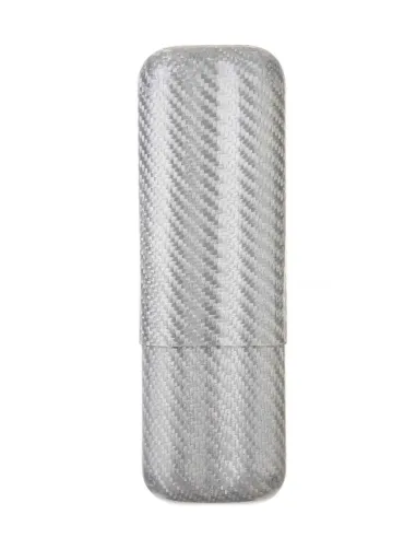 Чехол Lubinski на 2 сигары, серый карбон