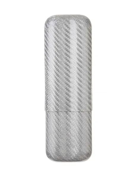 Чехол Lubinski на 2 сигары, серый карбон