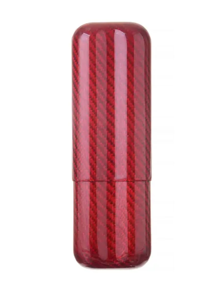 Чехол Lubinski на 2 сигары, красный карбон