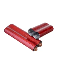 Чехол Lubinski на 2 сигары, красный карбон 2