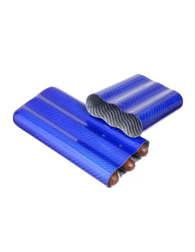 Чехол Lubinski на 3 сигары, синий карбон