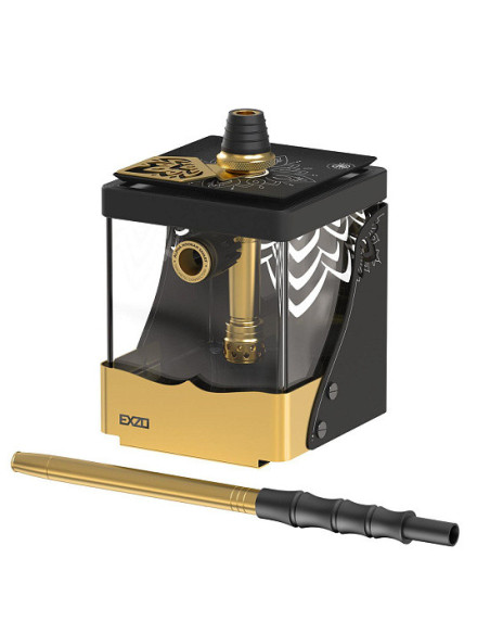 ALPHA HOOKAH - SMART EXZO GOLD (ШАХТА,КОЛБА,БЛЮДЦЕ,ШЛАНГ,МУНДШТУК,УПЛОТНИТЕЛИ,ПОДСВЕТКА)