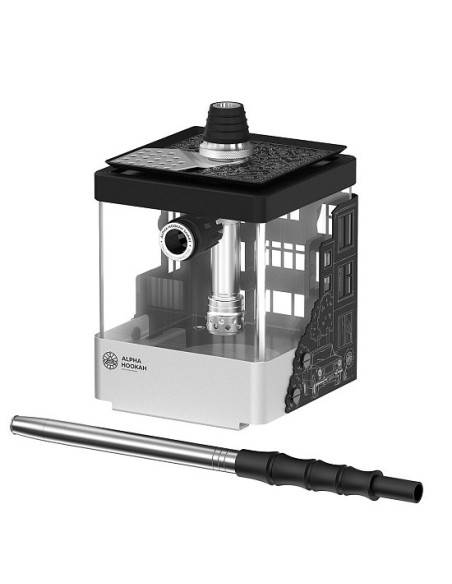 ALPHA HOOKAH - SMART EXZO PANELKA (ШАХТА,КОЛБА,БЛЮДЦЕ,ШЛАНГ,МУНДШТУК,УПЛОТНИТЕЛИ,ПОДСВЕТКА)