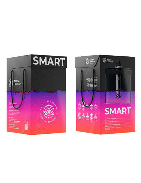 ALPHA HOOKAH - SMART EXZO TRIBAL LIME (ШАХТА,КОЛБА,БЛЮДЦЕ,ШЛАНГ,МУНДШТУК,УПЛОТНИТЕЛИ,ПОДСВЕТКА)